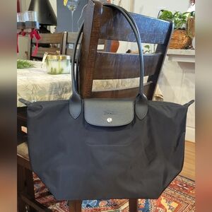 Authentic Logchamp Le Pliage Black NWOT /Sholder Bag - La Paris